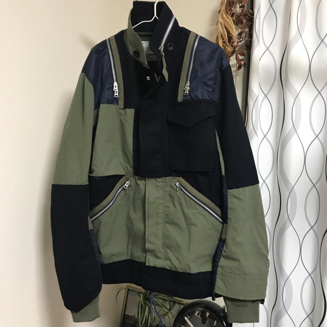 sacai 2021ss パッチワークブルゾン