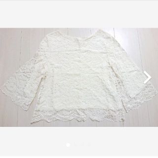 ロペピクニック(Rope' Picnic)の【すず様 専用】【美品】レース カットソー ロペピクニック Mサイズ(カットソー(長袖/七分))