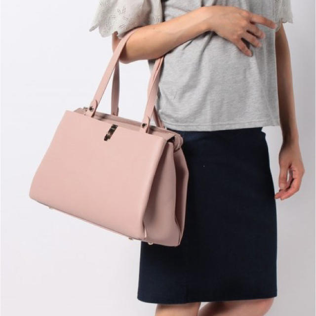 SMIR NASLI(サミールナスリ)の新品♡タグ付き♪定価10,800円 サミールナスリ 2way大容量バッグ♡ピンク レディースのバッグ(ショルダーバッグ)の商品写真