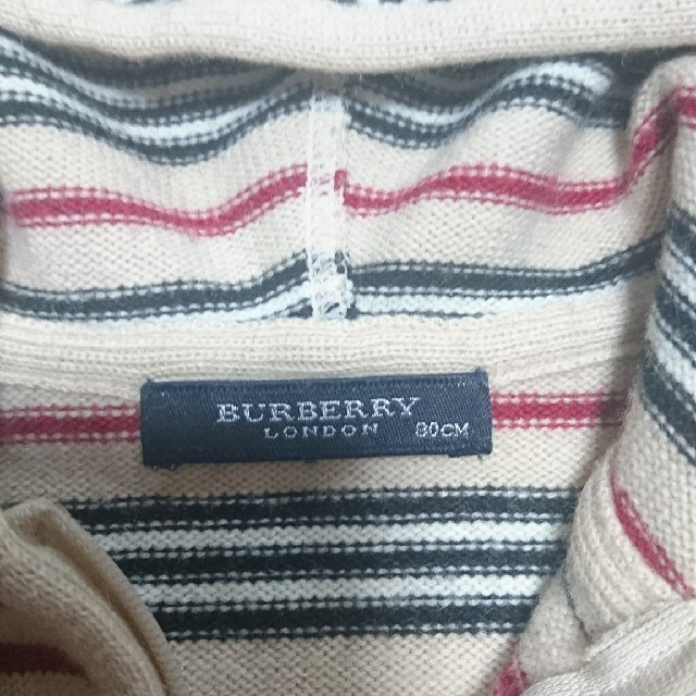 BURBERRY(バーバリー)のBURBERRY ニットパーカー キッズ/ベビー/マタニティのベビー服(~85cm)(ニット/セーター)の商品写真