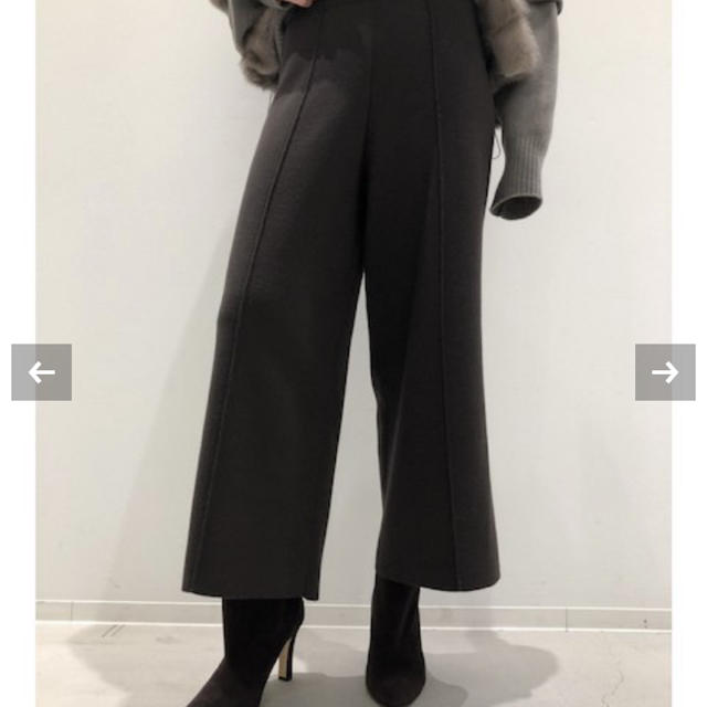 完売☆L´Appartement ニットクロップトパンツ新品ブラック 完売☆L´Appartement ニットクロップトパンツ新品ブラック