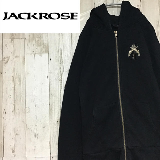 JACKROSE(ジャックローズ)の【ジャックローズ】【ダブルジップ】【ロゴ全刺繍】【パーカー】 メンズのトップス(パーカー)の商品写真