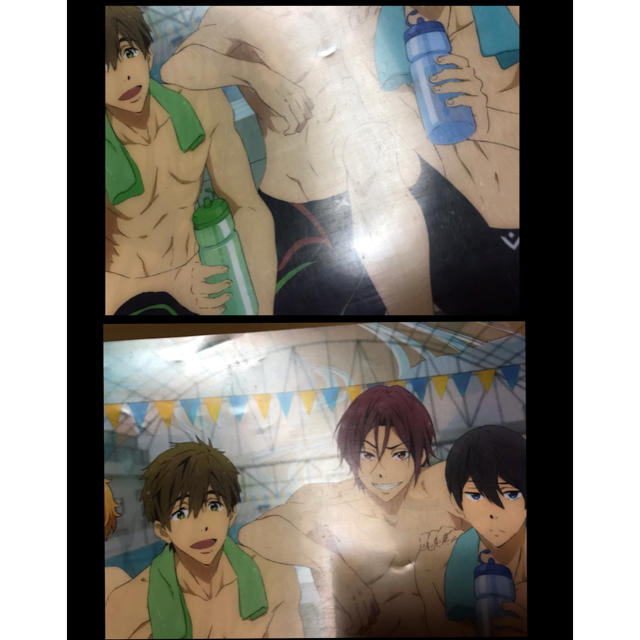 Free! クリアファイル アニメディア付録 (浴衣姿＆水着)② エンタメ/ホビーのアニメグッズ(クリアファイル)の商品写真