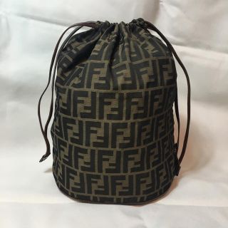 フェンディ(FENDI)のFENDI フェンディ 小さく収納できる巾着バック ズッカ柄 90sヴィンテージ(その他)