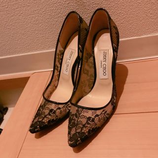 ジミーチュウ(JIMMY CHOO)のジミーチュウ❤レースパンプス(ハイヒール/パンプス)