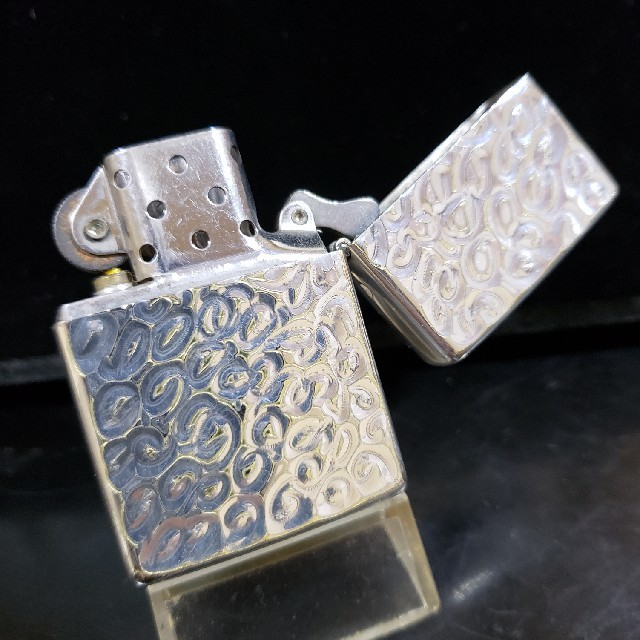 ZIPPO(ジッポー)の厳選中古❤97J'ZIPPO1937❤銀張りロイヤルカット♥送料無料❤ メンズのファッション小物(タバコグッズ)の商品写真