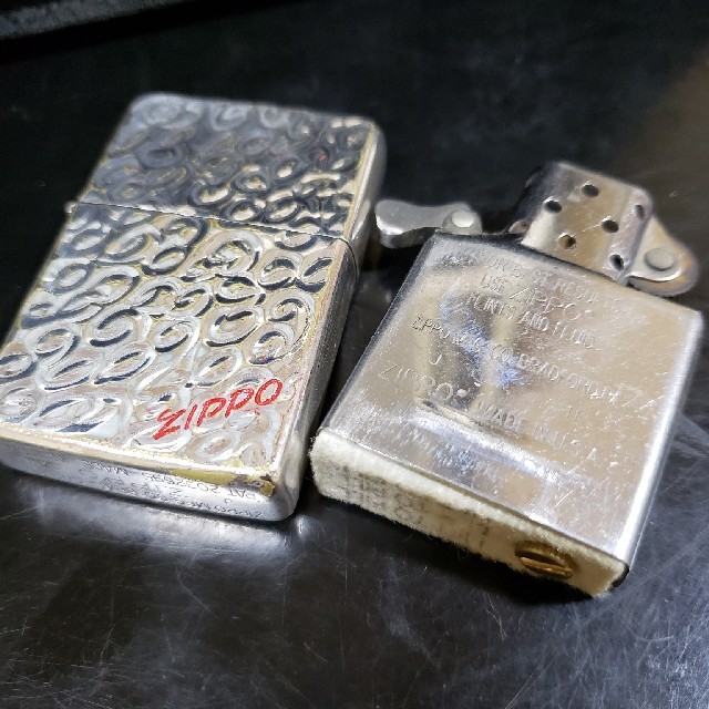 ZIPPO(ジッポー)の厳選中古❤97J'ZIPPO1937❤銀張りロイヤルカット♥送料無料❤ メンズのファッション小物(タバコグッズ)の商品写真