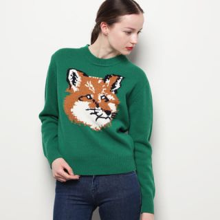 メゾンキツネ(MAISON KITSUNE')のmaison kitsune FOX HEAD ニット(ニット/セーター)