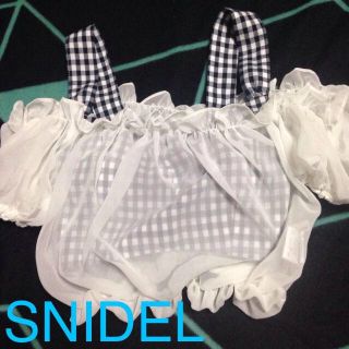 スナイデル(SNIDEL)のsnidelビスチェ付きトップス(シャツ/ブラウス(半袖/袖なし))