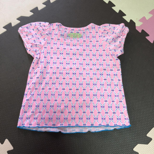 fafa(フェフェ)のfafa ウサギ柄 半袖カットソー キッズ/ベビー/マタニティのキッズ服女の子用(90cm~)(Tシャツ/カットソー)の商品写真