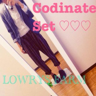 ローリーズファーム(LOWRYS FARM)のPreppy CODE SET(テーラードジャケット)