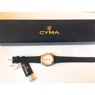 シーマ(CYMA)のCYMA 腕時計 725 革ベルト シルバー(腕時計)