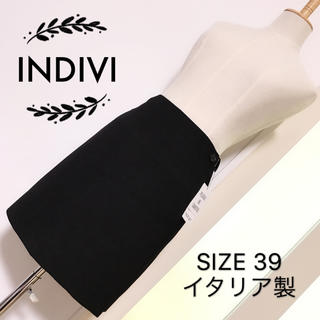 インディヴィ(INDIVI)のINDIVI ウール素材 巻き スカート イタリア製(ミニスカート)