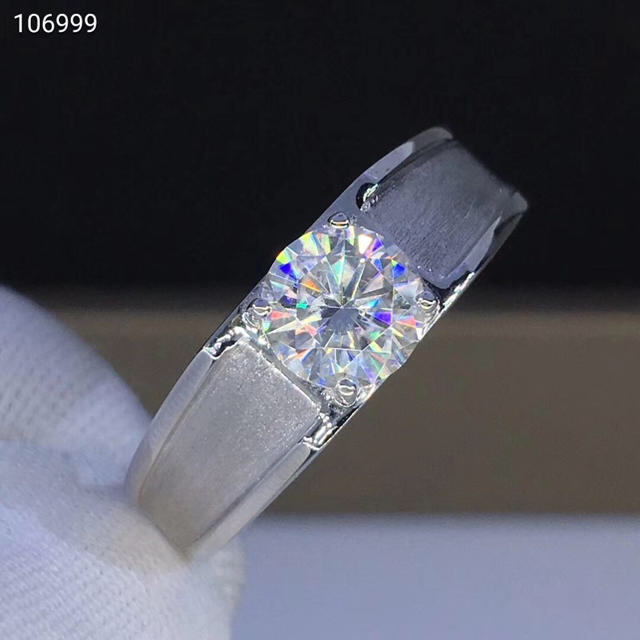 18k  モアサナイト1ct 🉐男女可💍 レディースのアクセサリー(リング(指輪))の商品写真