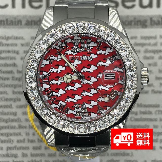 【天然石！定価7万】スヌーピー INVICTA 赤 高級腕時計