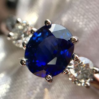 『sara様専用です』天然ロイヤルブルーサファイア 大粒1.09ct PT(リング(指輪))