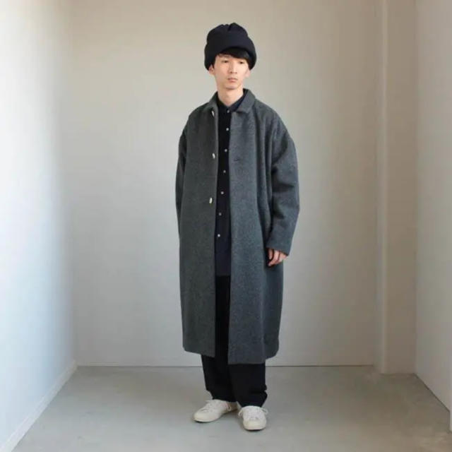 Dulcamara ウールモッサーBIGコート/NAVY