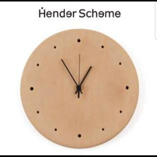 Hender Scheme(エンダースキーマ)のhender scheme エンダースキーマ　clock　時計 インテリア/住まい/日用品のインテリア小物(掛時計/柱時計)の商品写真