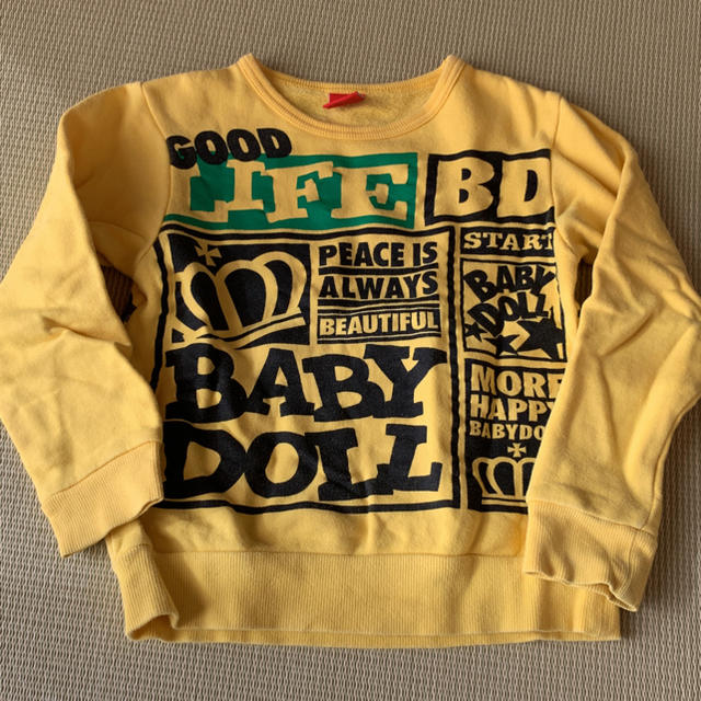 BABYDOLL(ベビードール)のベビードール 長袖 120cm キッズ/ベビー/マタニティのキッズ服男の子用(90cm~)(Tシャツ/カットソー)の商品写真