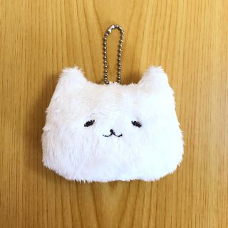 白ねこ ぬいぐるみ キーホルダー(キーホルダー)