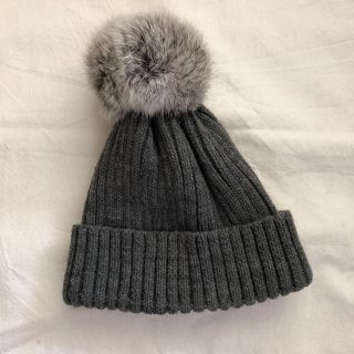 プティマイン(petit main)のニット帽 グレー プティマイン(帽子)