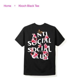 シュプリーム(Supreme)のANTI SOCIAL SOCIAL CLUB Kkoch Black Tee(Tシャツ/カットソー(半袖/袖なし))