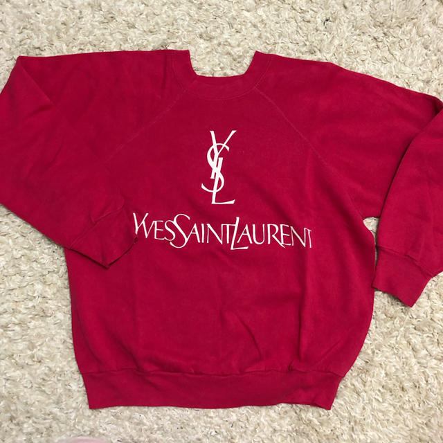 vintage YVES SAINT LAURENT サンローランロゴスウェット