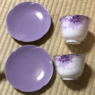 ウノチヨ(宇野千代)の宇野千代 湯のみ、お皿セット(食器)