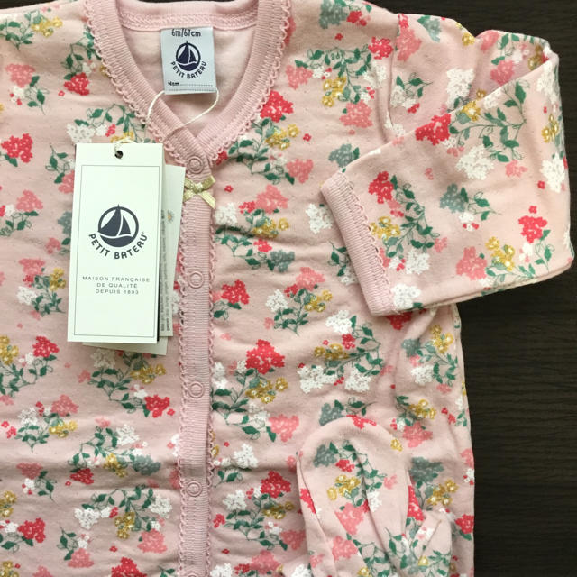 PETIT BATEAU(プチバトー)の【さくら様専用】6m 6m  キッズ/ベビー/マタニティのベビー服(~85cm)(ロンパース)の商品写真