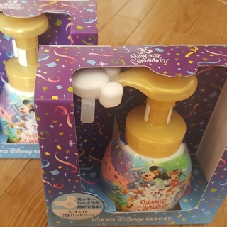 ディズニー(Disney)の2個セット‼　ディズニー35周年限定　ミッキーシェイプのハンドソープ(ボディソープ/石鹸)