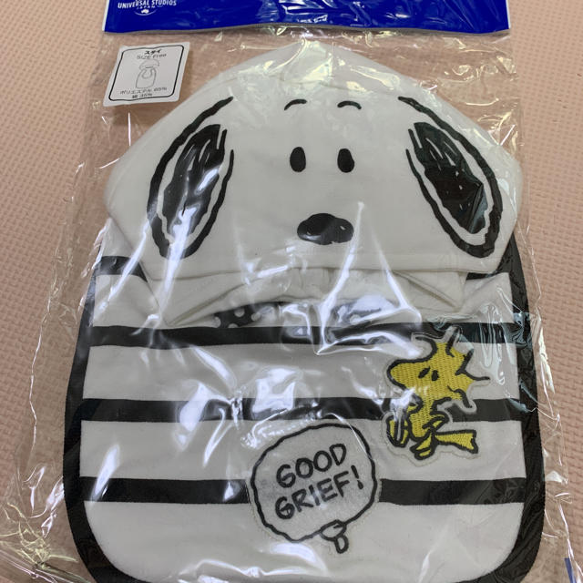 SNOOPY(スヌーピー)のスヌーピー スタイ フード ベビー キッズ/ベビー/マタニティのこども用ファッション小物(ベビースタイ/よだれかけ)の商品写真