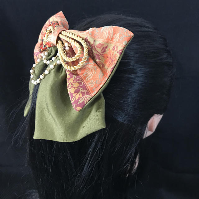 髪飾り・リボン・卒業式・袴・かんざし お値下げ。 ハンドメイドのアクセサリー(ヘアアクセサリー)の商品写真