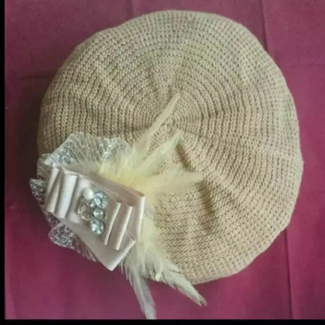 And A(アンドエー)のand a 麦わらベレー帽 レディースの帽子(ハンチング/ベレー帽)の商品写真