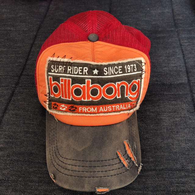 billabong(ビラボン)の《キロちゃん様専用》billabong メッシュキャップ ダメージ加工 メンズの帽子(キャップ)の商品写真