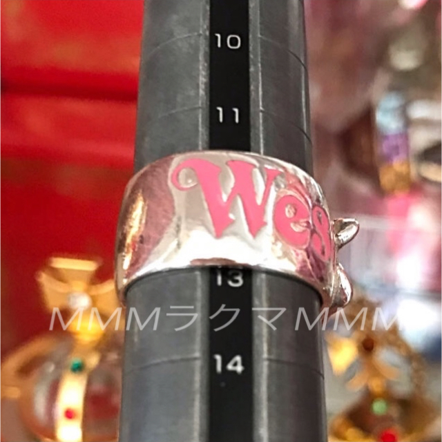 Vivienne Westwood(ヴィヴィアンウエストウッド)のベルトリング pink ／silver925／S レディースのアクセサリー(リング(指輪))の商品写真