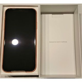 アップル(Apple)の新品未使用 SIMフリー iPhoneXR 128GB CORAL コーラル(スマートフォン本体)