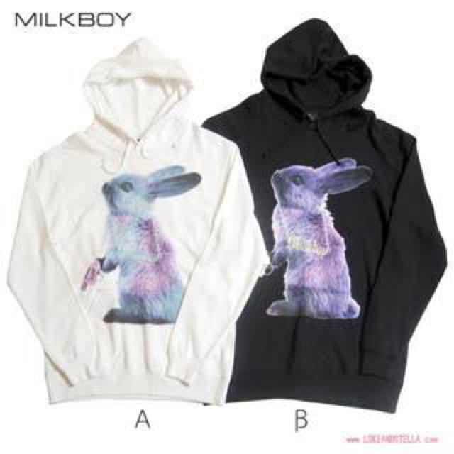 MILKBOY(ミルクボーイ)のMILKBOY🐰ウサギパーカー メンズのトップス(パーカー)の商品写真