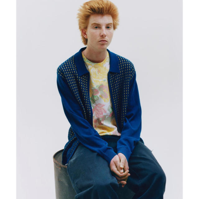 Supreme dashes zip up knit polo 中田圭祐 | www.jarussi.com.br