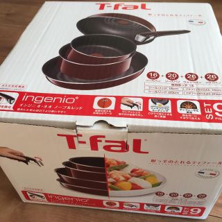 ティファール(T-fal)のティファールフライパン、鍋8点セット(取っ手のみなし)(鍋/フライパン)