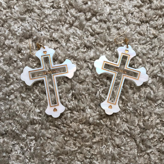 CANNABIS LADIES(カンナビス レディース)のCANNABIS LUVRA magic JESUS Cross Pierce レディースのアクセサリー(ピアス)の商品写真