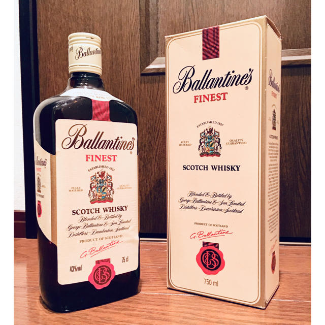 【古酒 未開封】Ballantine‘s  FINEST 750ml  食品/飲料/酒の酒(ウイスキー)の商品写真