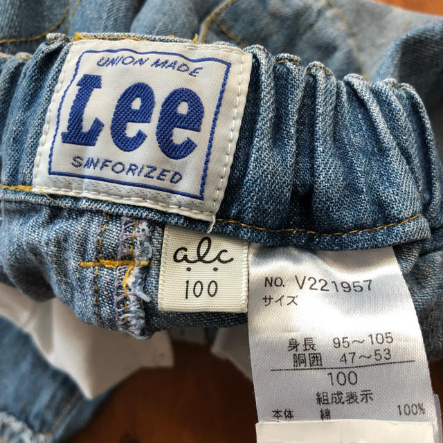 Lee(リー)のLEE デニム キッズ サイズ100  キッズ/ベビー/マタニティのキッズ服女の子用(90cm~)(パンツ/スパッツ)の商品写真