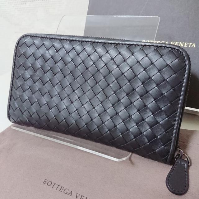 ★BOTTEGA VENETA★ボッテガ ブラック ラウンド 長財布