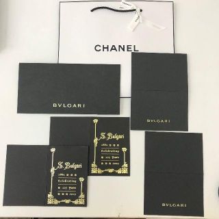 ブルガリ(BVLGARI)の美品 Chanel BVRGARI 購入明細ケース 紙袋 ショッパー(ファイル/バインダー)