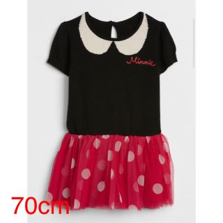 ベビーギャップ(babyGAP)の【新品】ஐ70cmஐ Disney Minnie Mouse ニットワンピース(ワンピース)