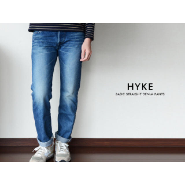 HYKE(ハイク)のHYKE ストレートデニムパンツ  レディースのパンツ(デニム/ジーンズ)の商品写真