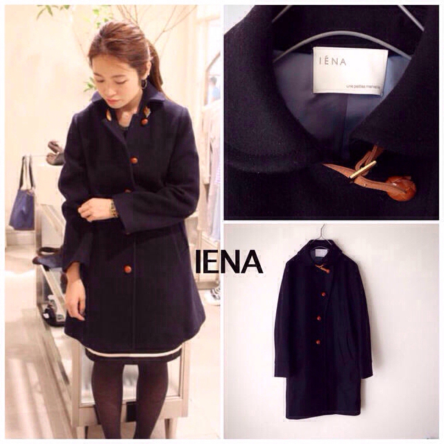 IENA(イエナ)のIENA メルトンショールカラーコート レディースのジャケット/アウター(ロングコート)の商品写真