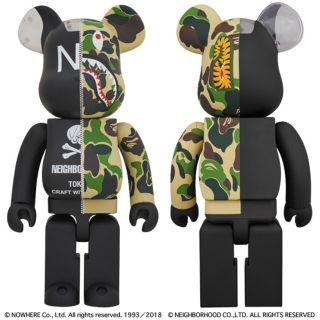 アベイシングエイプ(A BATHING APE)のBAPE × NEIGHBORHOOD BE@RBRICK 1000%(その他)