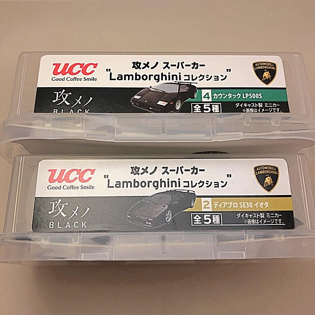 Lamborghini(ランボルギーニ)の(138) UCC おまけ ランボルギーニ  2個セット エンタメ/ホビーのおもちゃ/ぬいぐるみ(ミニカー)の商品写真