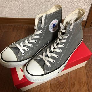 コンバース(CONVERSE)のconverse ハイカット グレー   6 1/2(スニーカー)